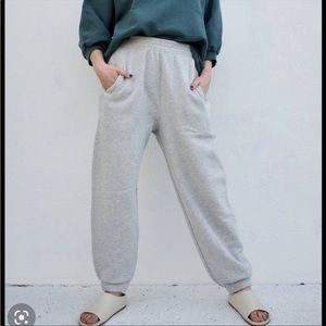 AGOLDE grey balloon curved leg sweatpant